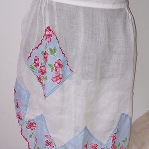 Vintage White Organza Apron